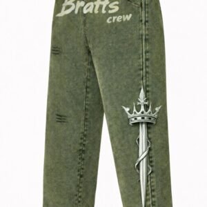 Bratts Crew Olive Graphic Sweatpants